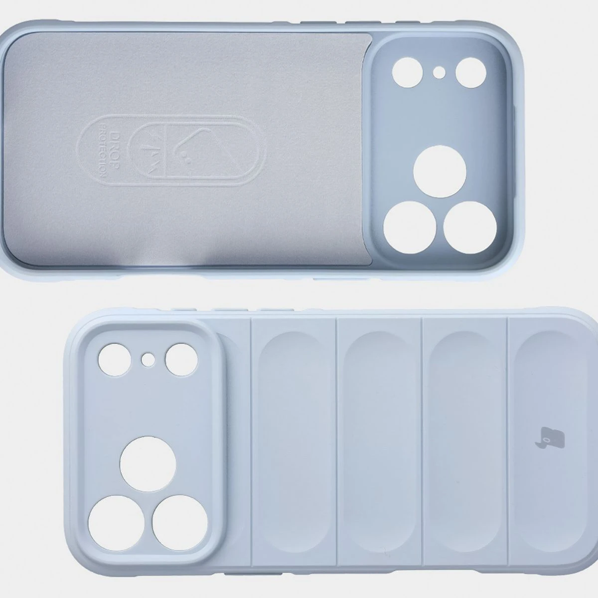 Wyściółka z mikrofibry, wyżłobienia na pleckach i wzmocnione narożniki w etui Bizon Case Tur do Apple iPhone 17 Pro Max